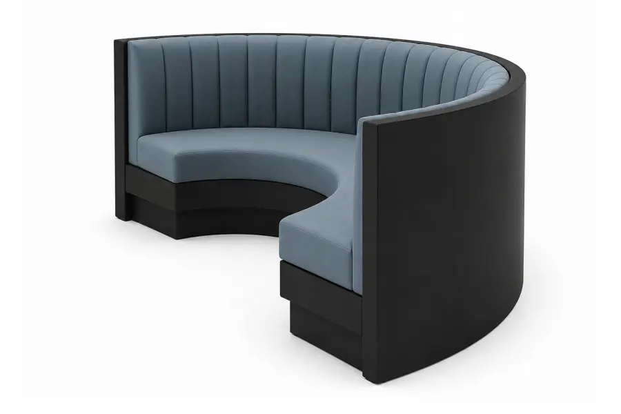 Channel Curve Booth Right Side View