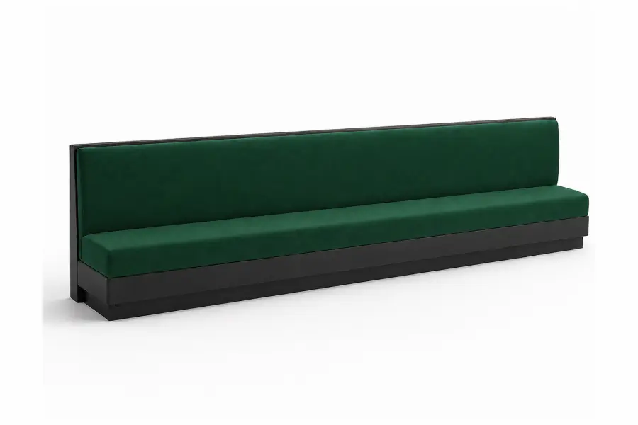 Plain Standard Long Booth Left Engle Side View