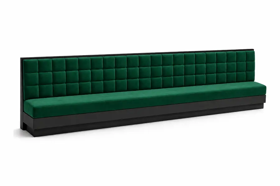 Square Standard Long Booth Left Engle Side View