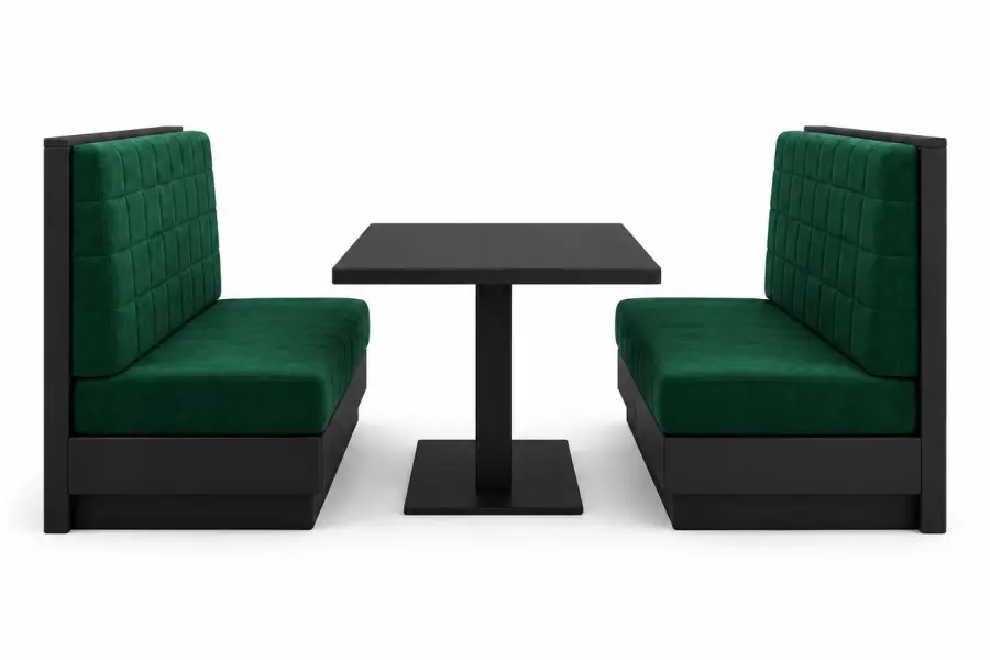 Square Standard Long Booth with Table
